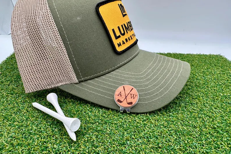 Custom Cherry Wood Golf Ball Marker