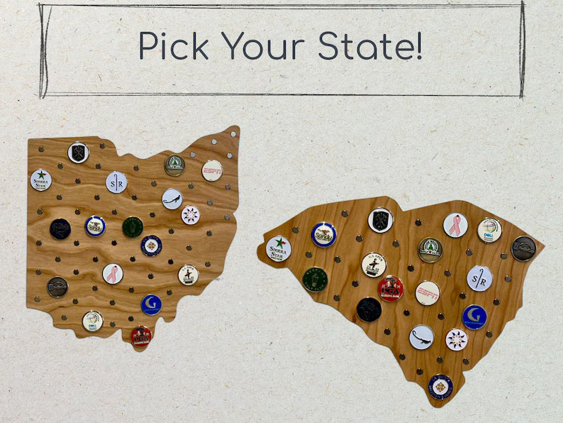 State Shaped Ball Marker