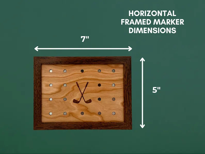 Wall Framed One Sided Magnetic Ball Marker Display