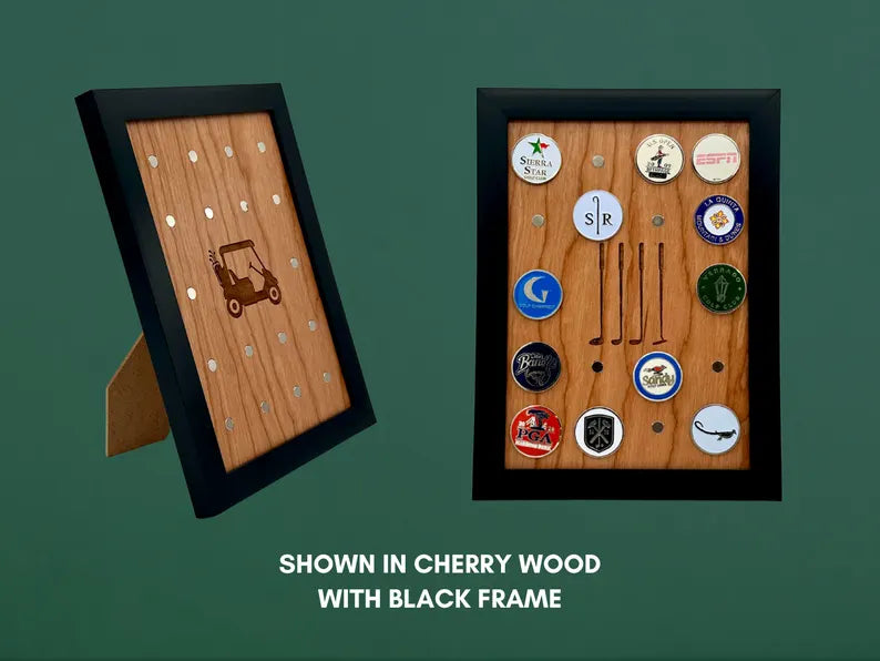 Wall Framed One Sided Magnetic Ball Marker Display