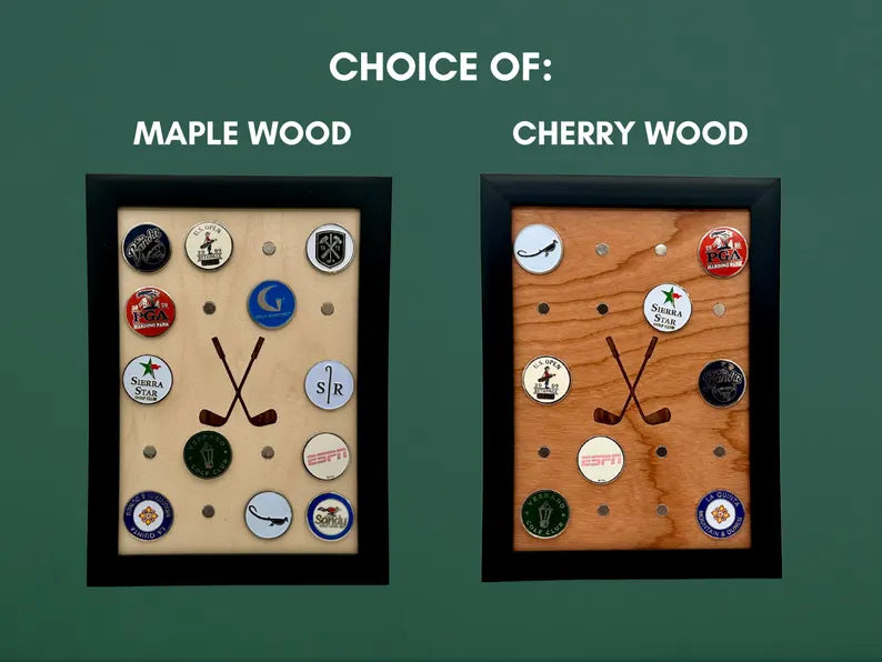 Wall Framed One Sided Magnetic Ball Marker Display