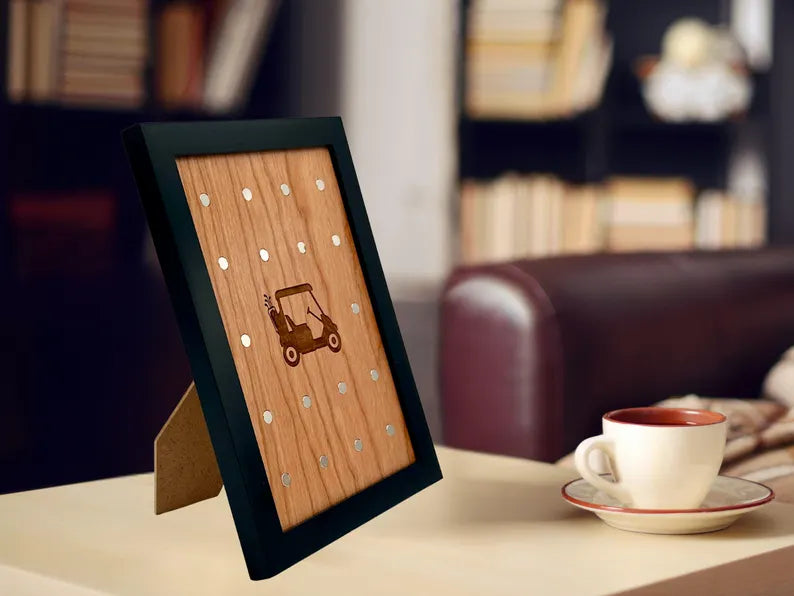 Wall Framed One Sided Magnetic Ball Marker Display