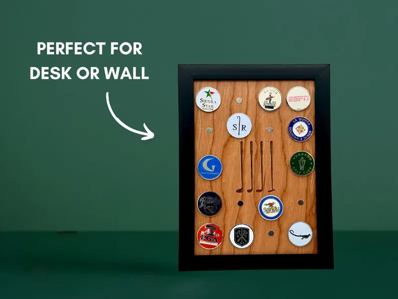 Wall Framed One Sided Magnetic Ball Marker Display