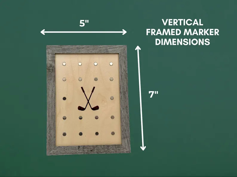Wall Framed One Sided Magnetic Ball Marker Display